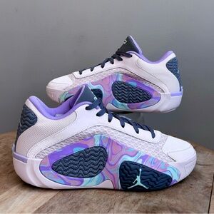 Nike Jordan Tatum 2 Easter Sidewalk Chalk Basketball Men 8 Women 9.5 Pink Purple